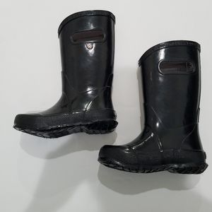 Bogs Rain Boots Black Kids Size 9 NEW WITH BOX